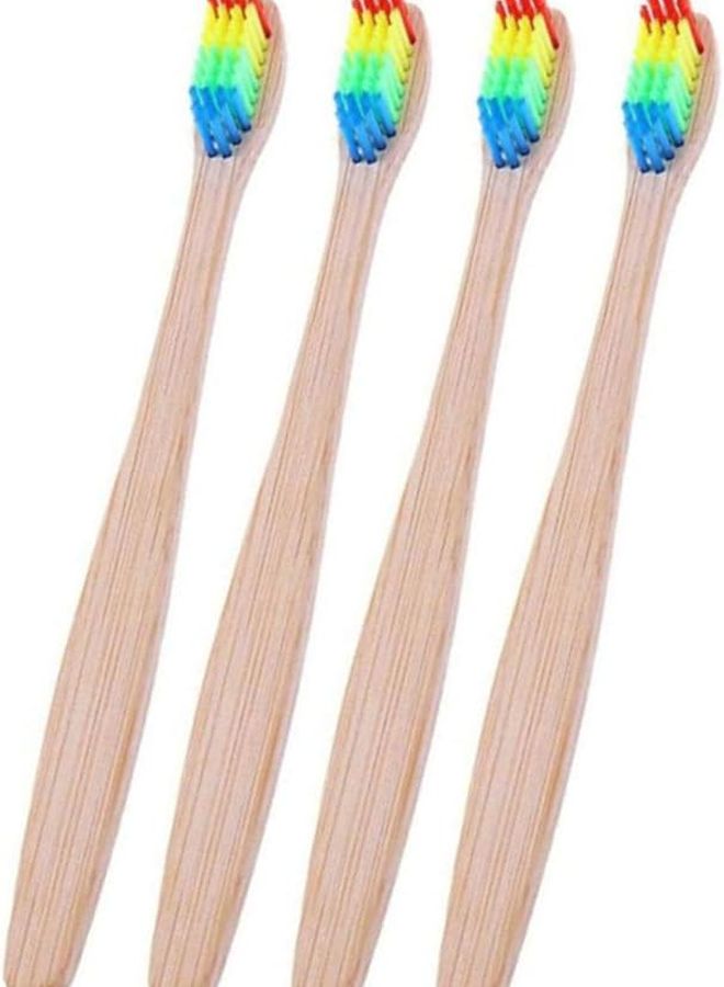 GLEAVI 8pcs Assorted Color Toothbrushes Ergonomic Handle Soft Bristles for Travel and Home - Image 4